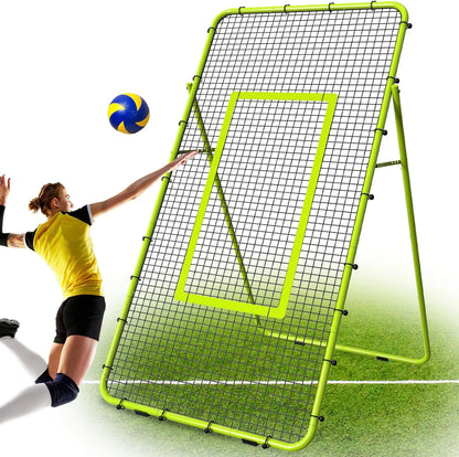 Adjustable 7x4ft  Multi-Sport Rebounder for , Backyard Hitting & Serving Practice
