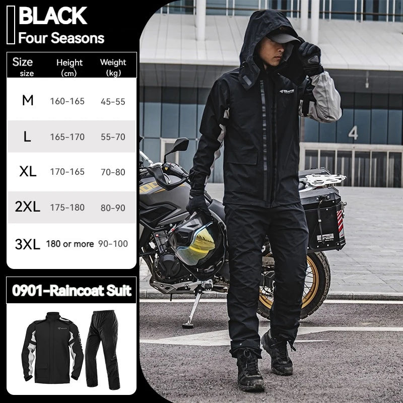 Waterproof Rain Gear Reflective  Rain Coats Lightweight