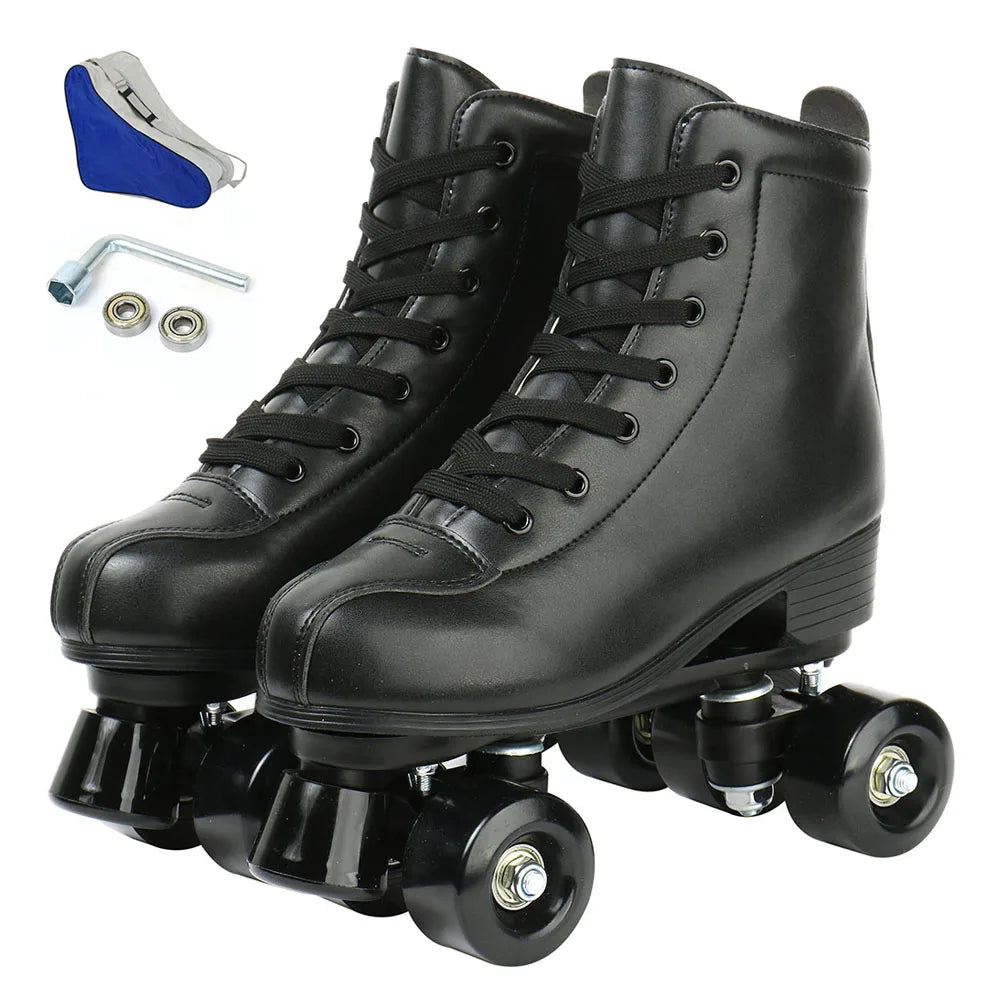 Leather Roller Skates Skating Shoes