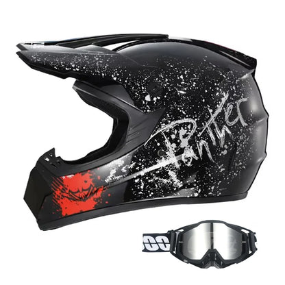 DOT/ECE Motocross Helmet Kit - includes goggles , gloves