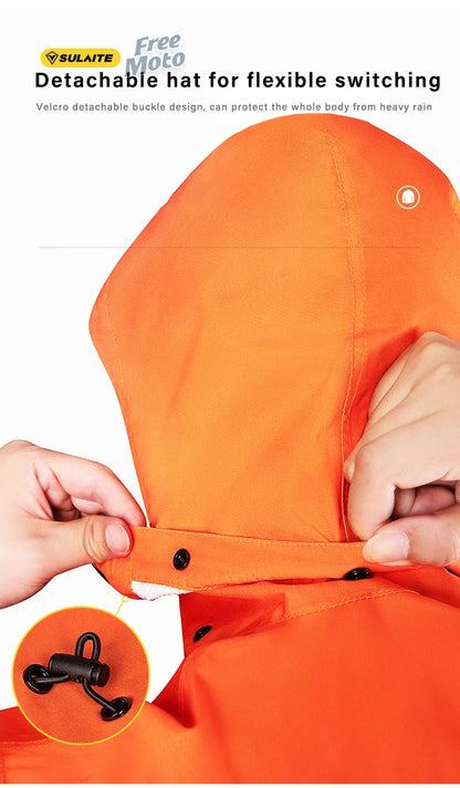 Waterproof Rain Gear Reflective  Rain Coats Lightweight