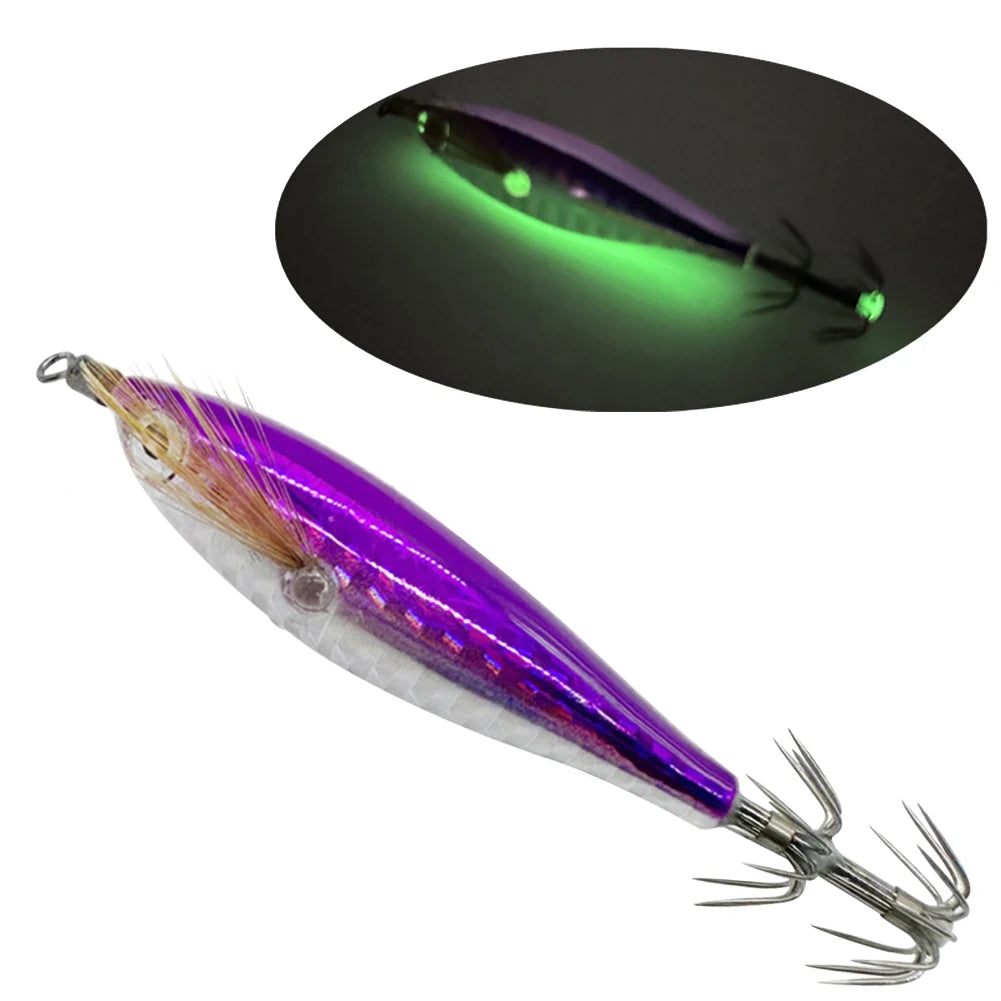 Luminous Fishing Bait Octopus Cuttlefish  Squid Hook Lure