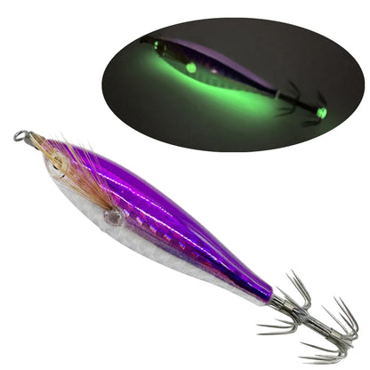 Luminous Fishing Bait Octopus Cuttlefish  Squid Hook Lure