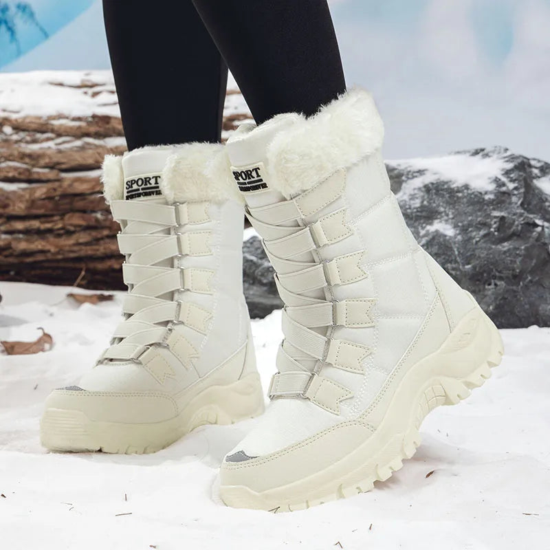2025 Woman Winter Snow Boots Warm Boots Velvet Inside
