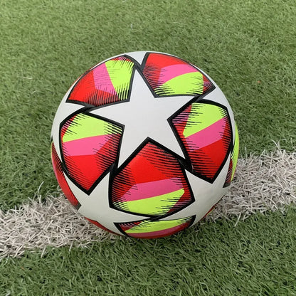 Soccer Balls Official Size 5 PU Material Seamless Goal Team Outdoor Match Game Football Training Ballon De Foot High Quality
