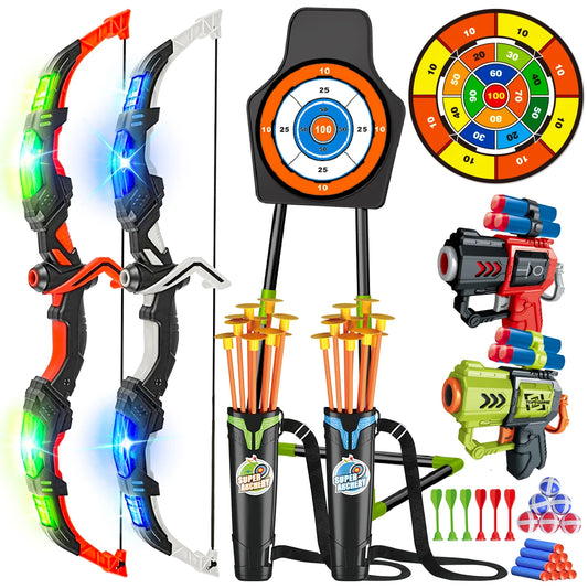 Bow Arrow + Guns Toy For Kids