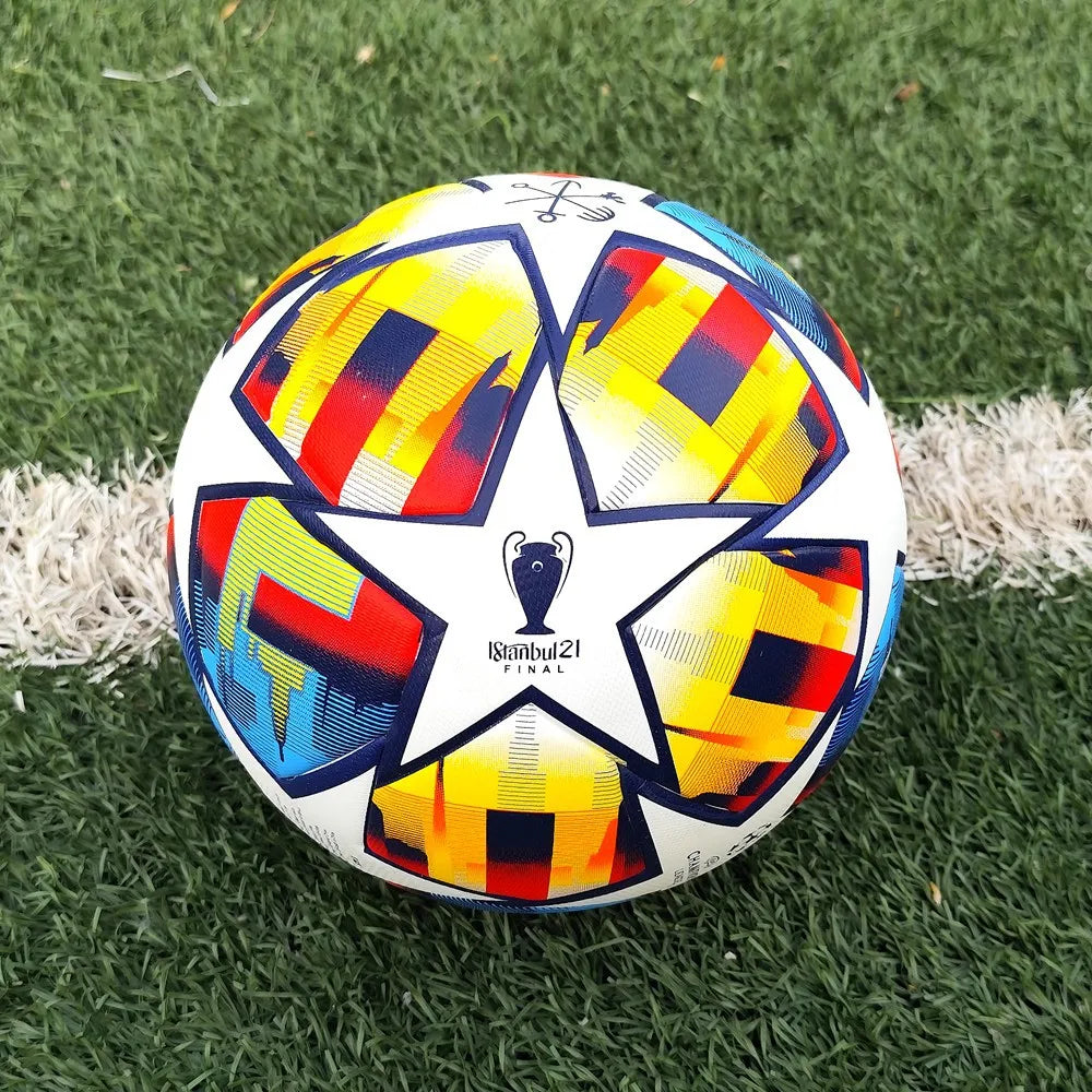 Soccer Balls Official Size 5 PU Material Seamless Goal Team Outdoor Match Game Football Training Ballon De Foot High Quality