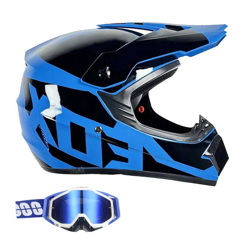 DOT/ECE Motocross Helmet Kit - includes goggles , gloves