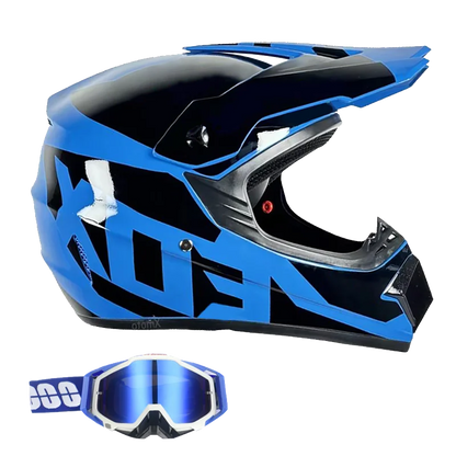 DOT/ECE Motocross Helmet Kit - includes goggles , gloves