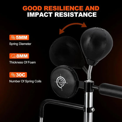 5 in 1 Adjustable Height Punching Bag with Stand  Boxing