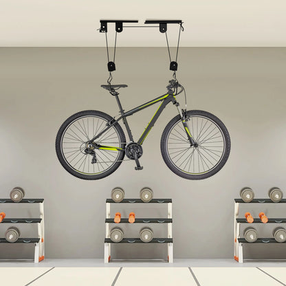 Bike Hoist for Garage Ceiling Mount Pulley System