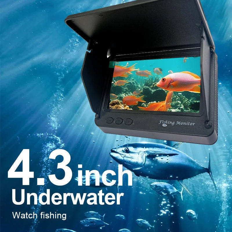 Portable Underwater Camera with 4.3" LCD Monitor for Ice Fishing