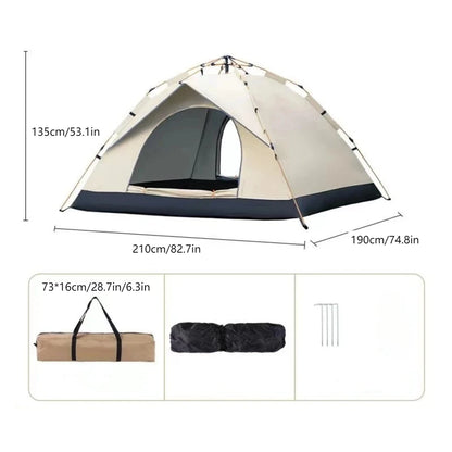 Automatic Quick-opening Tent with Two windowless doors