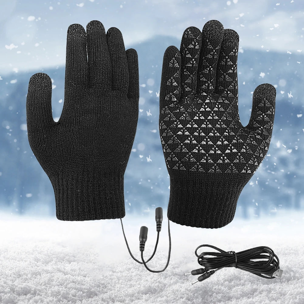 Electric  USB Heated Gloves Riding Skiing (no battery)
