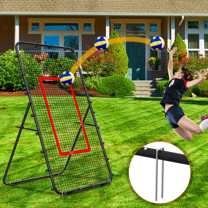 Adjustable 7x4ft  Multi-Sport Rebounder for , Backyard Hitting & Serving Practice