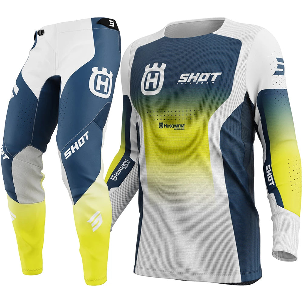 2025 Yellow Husqvarna Mx Gear Set pants and jersey