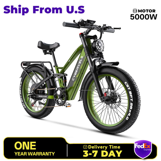 26" fat tire ebike 5000W , 150 Mile battery ,with warrenty