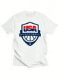 New USA Basketball T-Shirt MensWomens White Shirt