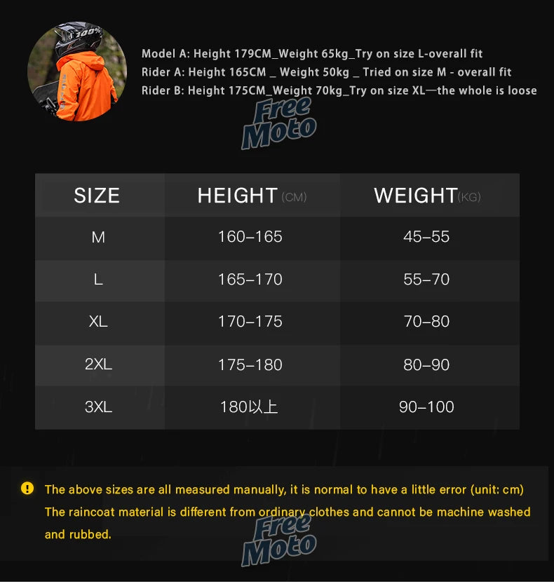 Waterproof Rain Gear Reflective  Rain Coats Lightweight