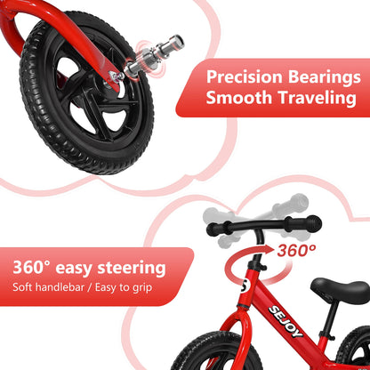 Balance Bike,Lightweight Toddler Bike for 3-6 Year Old Boys