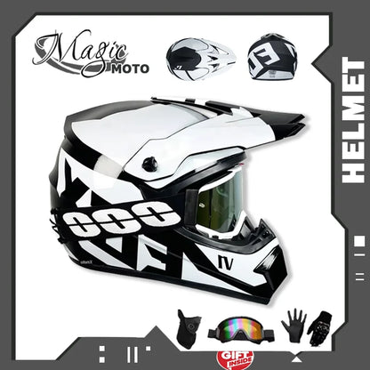 DOT/ECE Motocross Helmet Kit - includes goggles , gloves