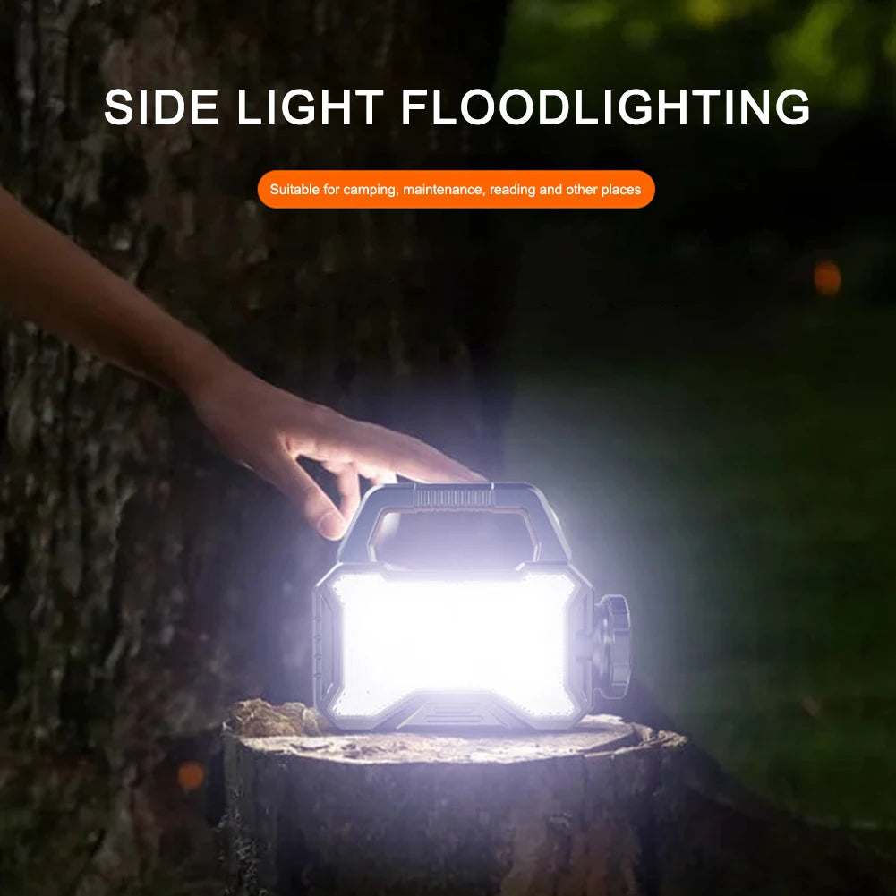 Solar Lantern Type C Rechargeable  Powerful  Spotlight Waterproof