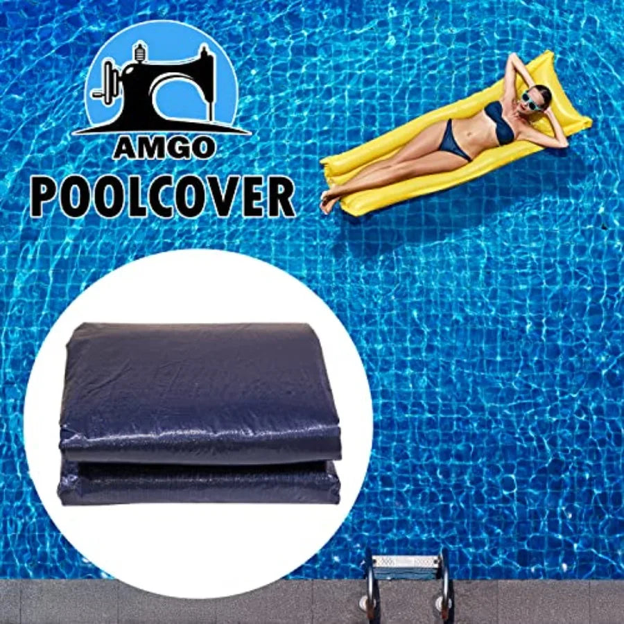 16' x 47' Premium Oval Blue Winter Swimming Pool Cover tarp