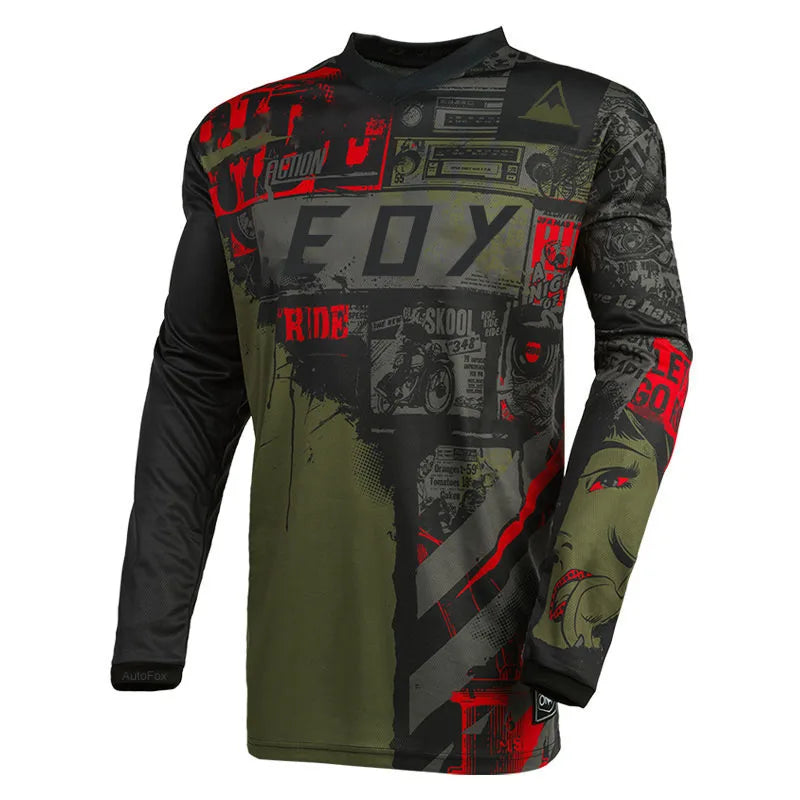2024 Motocross fox Jersey Mtb Downhill cycle Jeresy