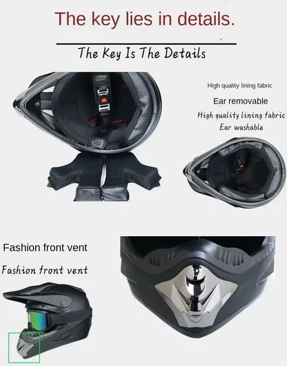 Motorcycle Helmet Youth Kids Child Full Helmet DOT