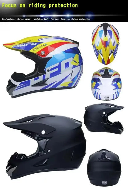 Motorcycle Helmet Youth Kids Child Full Helmet DOT