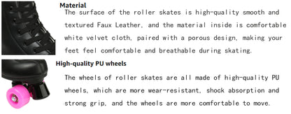 Leather Roller Skates Skating Shoes