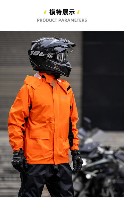 Waterproof Rain Gear Reflective  Rain Coats Lightweight