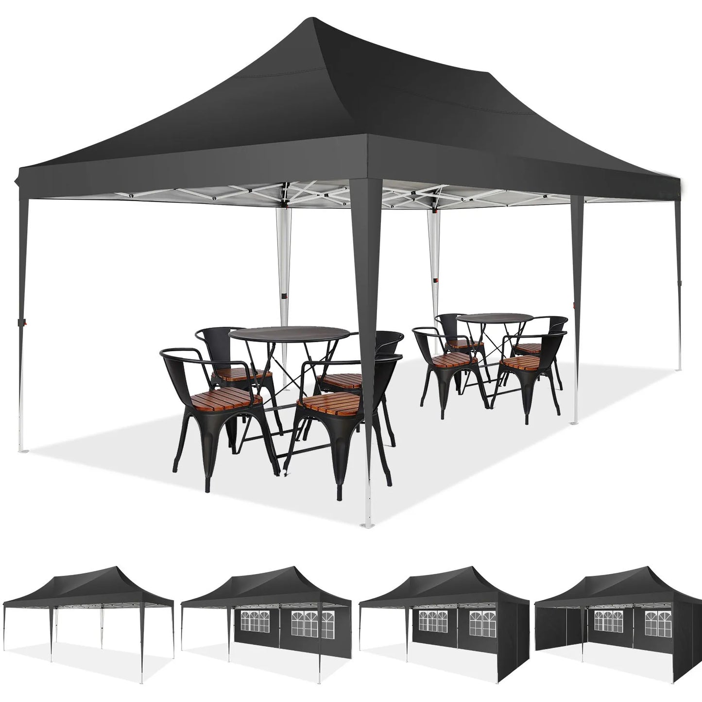 10x20 Pop Up Canopy Tent with 6 Sidewalls