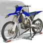 Motorcycle Hitch Carrier with Loading Ramp Aluminum 400 lb. Capacity