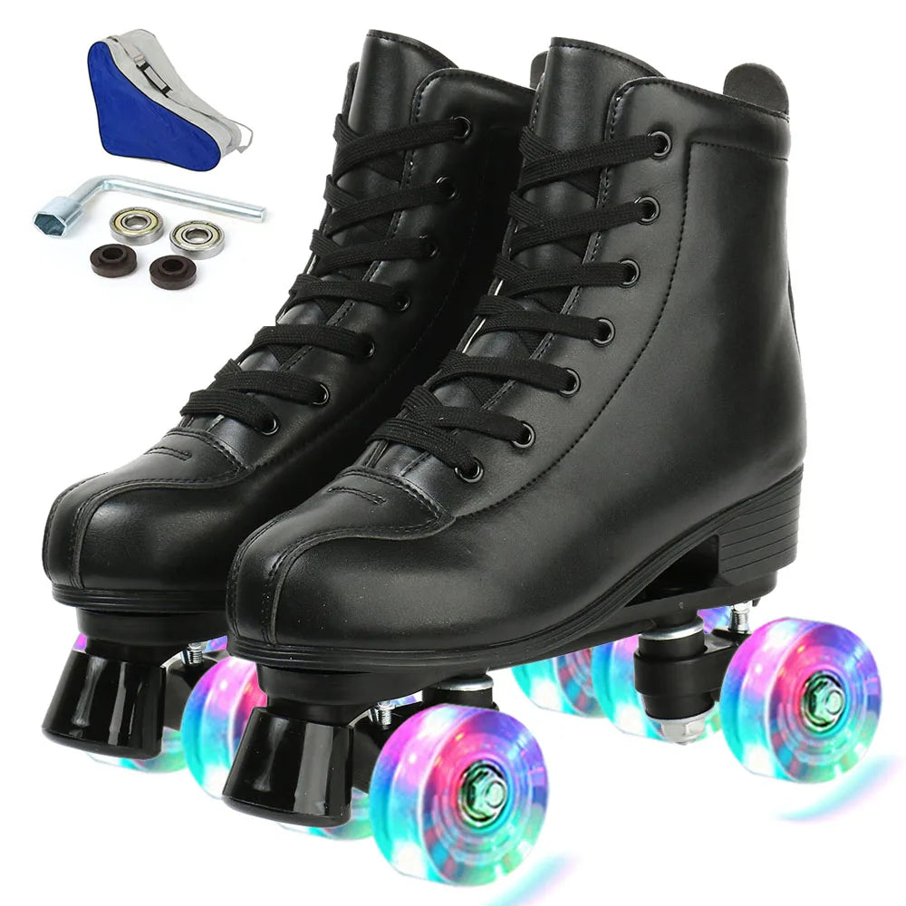 Leather Roller Skates Skating Shoes