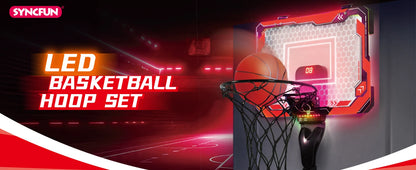 Mini Indoor Basketball Hoop Light Up Over The Door