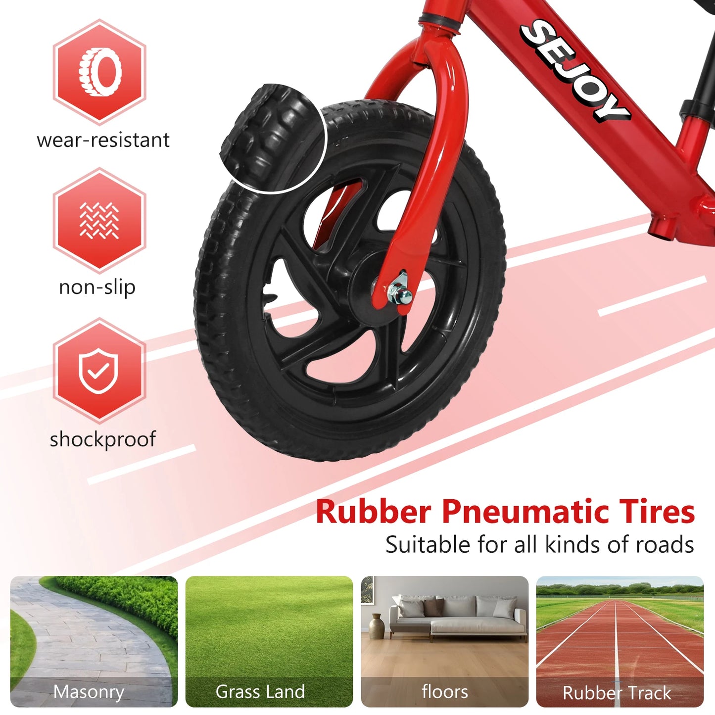 Balance Bike,Lightweight Toddler Bike for 3-6 Year Old Boys