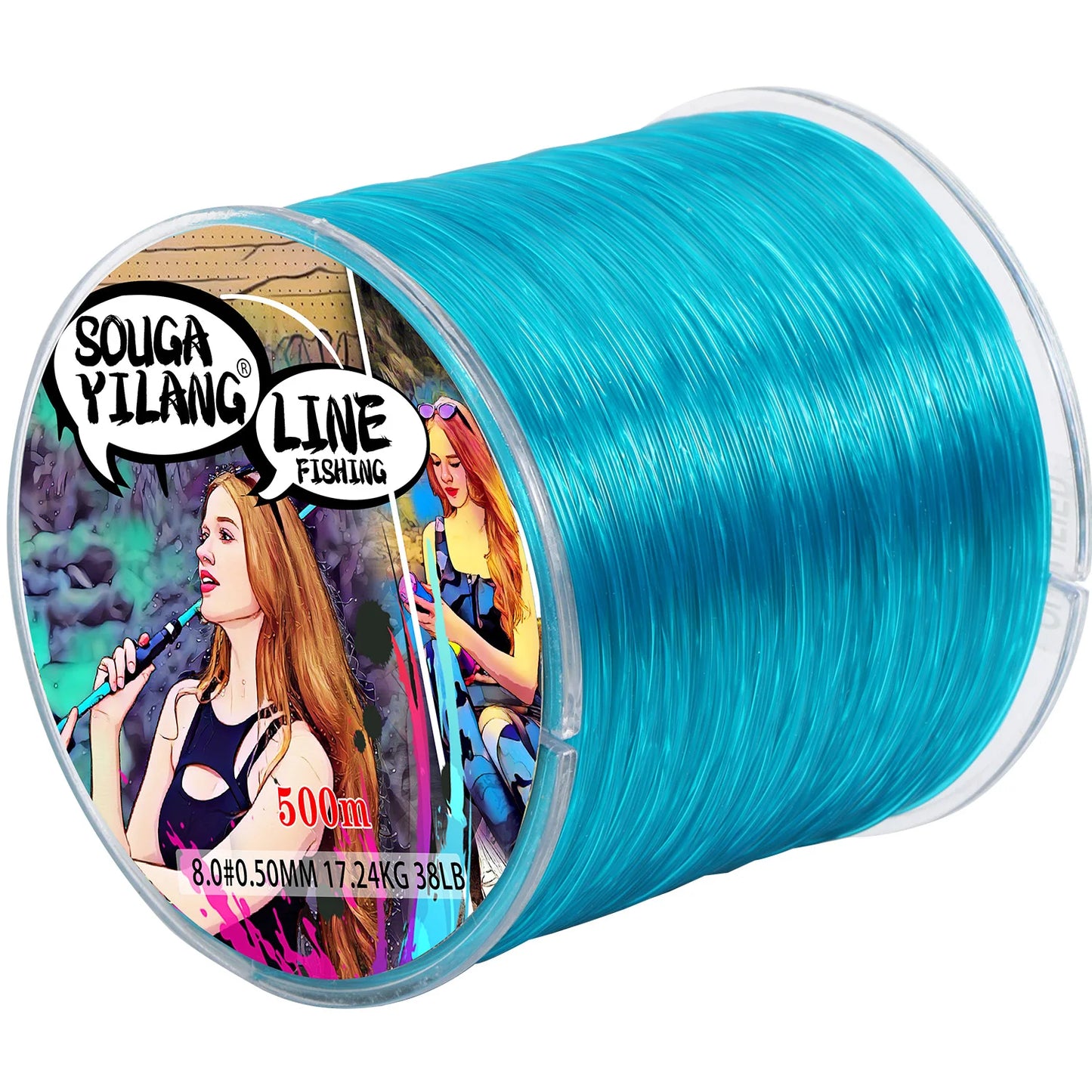 100m 500m Nylon Fishing Line  Super Strong Monofilament for salt or fresh water