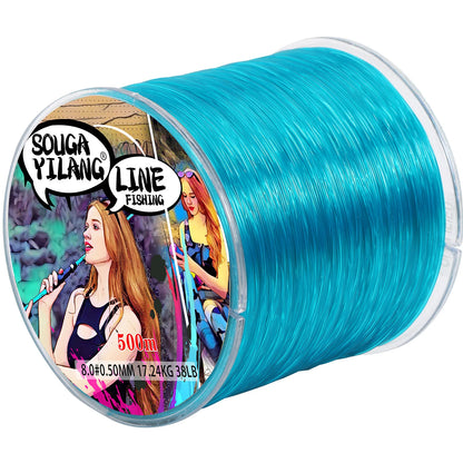 100m 500m Nylon Fishing Line  Super Strong Monofilament for salt or fresh water