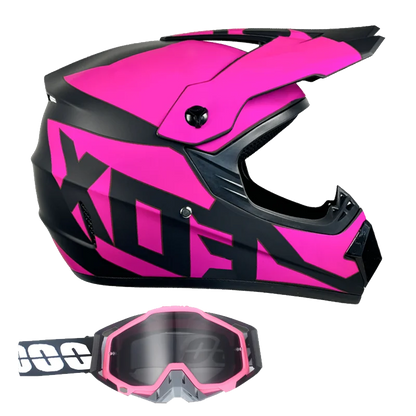 DOT/ECE Motocross Helmet Kit - includes goggles , gloves