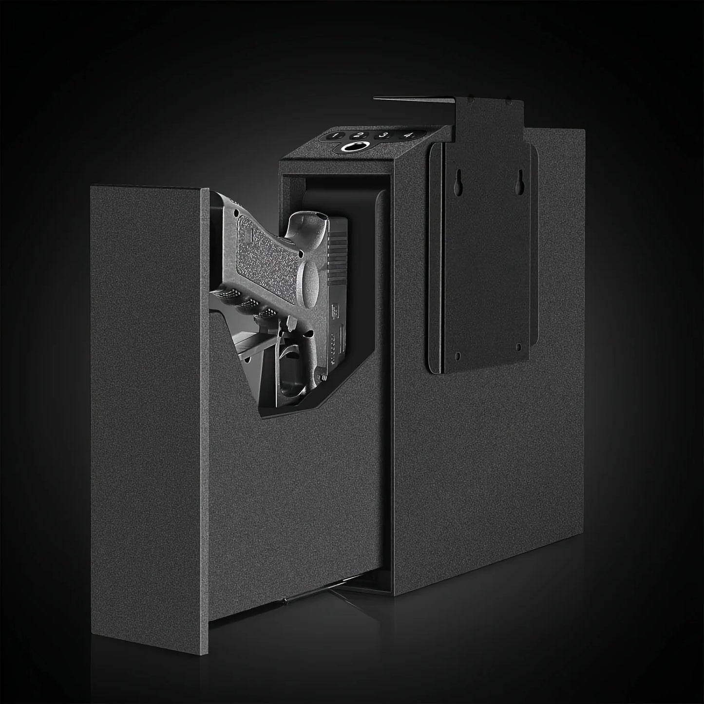 Handgun pistol Safe fingerprint scanner to unlock