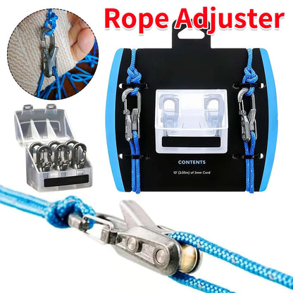 Outdoor Rope tension Adjuster with 6 Hooks