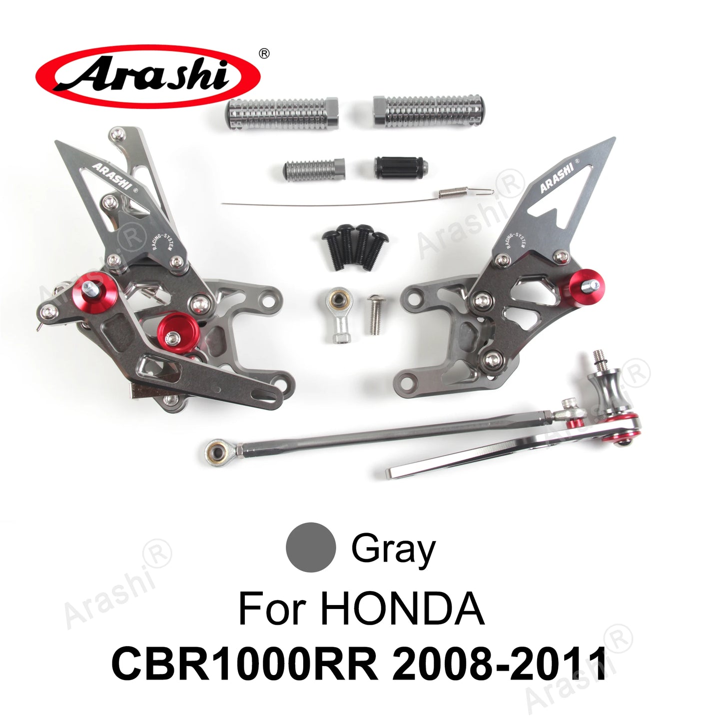 1 Set For HONDA CBR1000RR 2004 - 2020 CNC Adjustable set rear  Foot Peg CBR1000 CBR 1000 RR 2008 2009 2010 2011