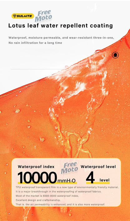 Waterproof Rain Gear Reflective  Rain Coats Lightweight