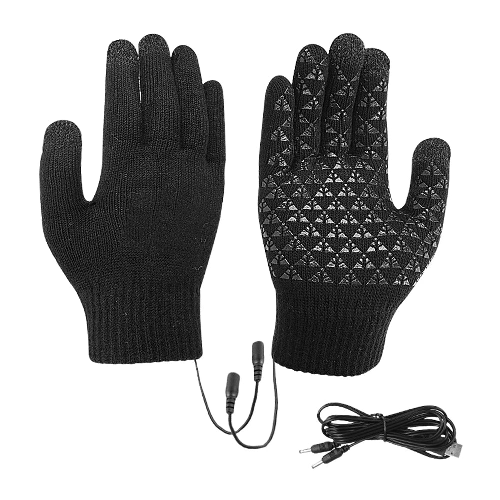 Electric  USB Heated Gloves Riding Skiing (no battery)