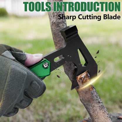 14-in-1, Hatchet Multi Tool Stainless Steel with LED Light,