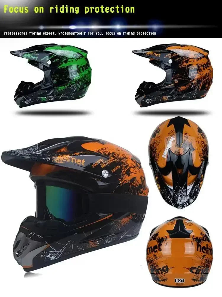Motorcycle Helmet Youth Kids Child Full Helmet DOT