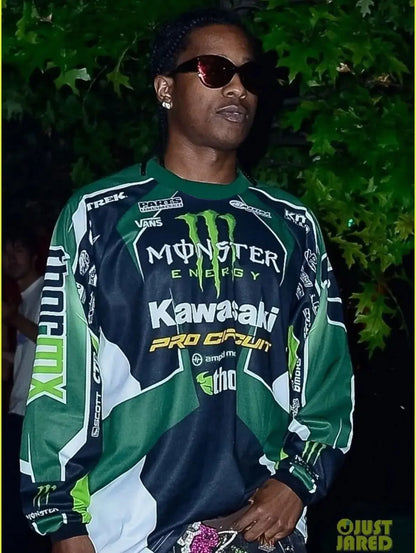 Kawasaki Vintage Y2K Racing Motorcycle Jersey