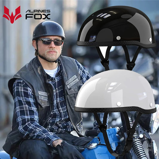 Retro Motorcycle Half Helmet Unisex  DOT Certified