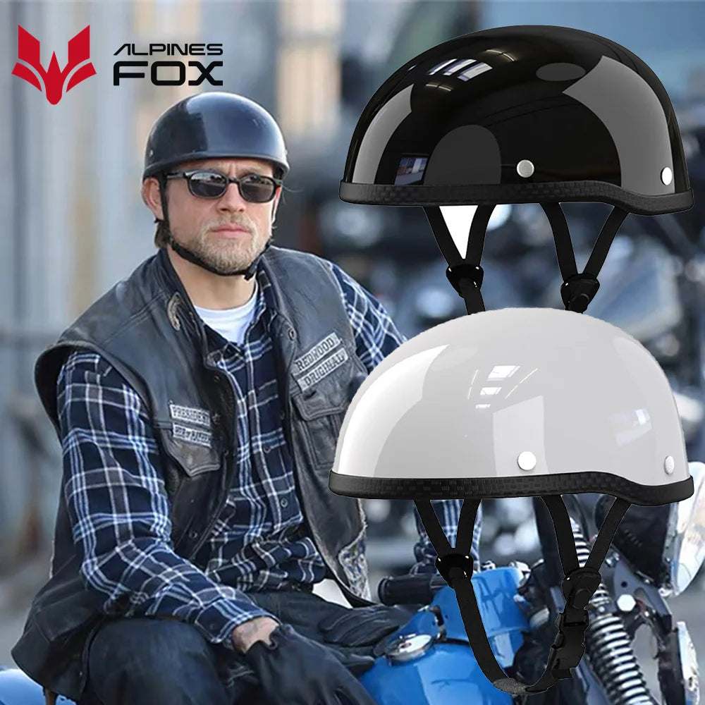 Retro Motorcycle Half Helmet Unisex  DOT Certified